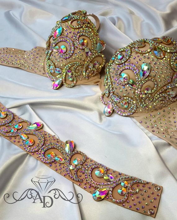 Bellydance Bra and Belt, Belly Dance Outfit, Bellydance Dress