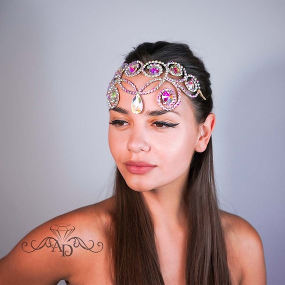 Rhinestone Wire Tiara for Dance, Dancer display picture 1