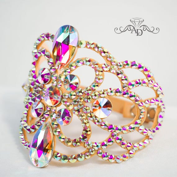 Bracciale da braccio a spirale con foglie, placcato oro 14K, per donna