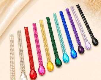 Rhinestone Hairstrip, Crystal Dance Hairpiece, Ballroom Hair Accessory, Performance  Jewelry Headpiece