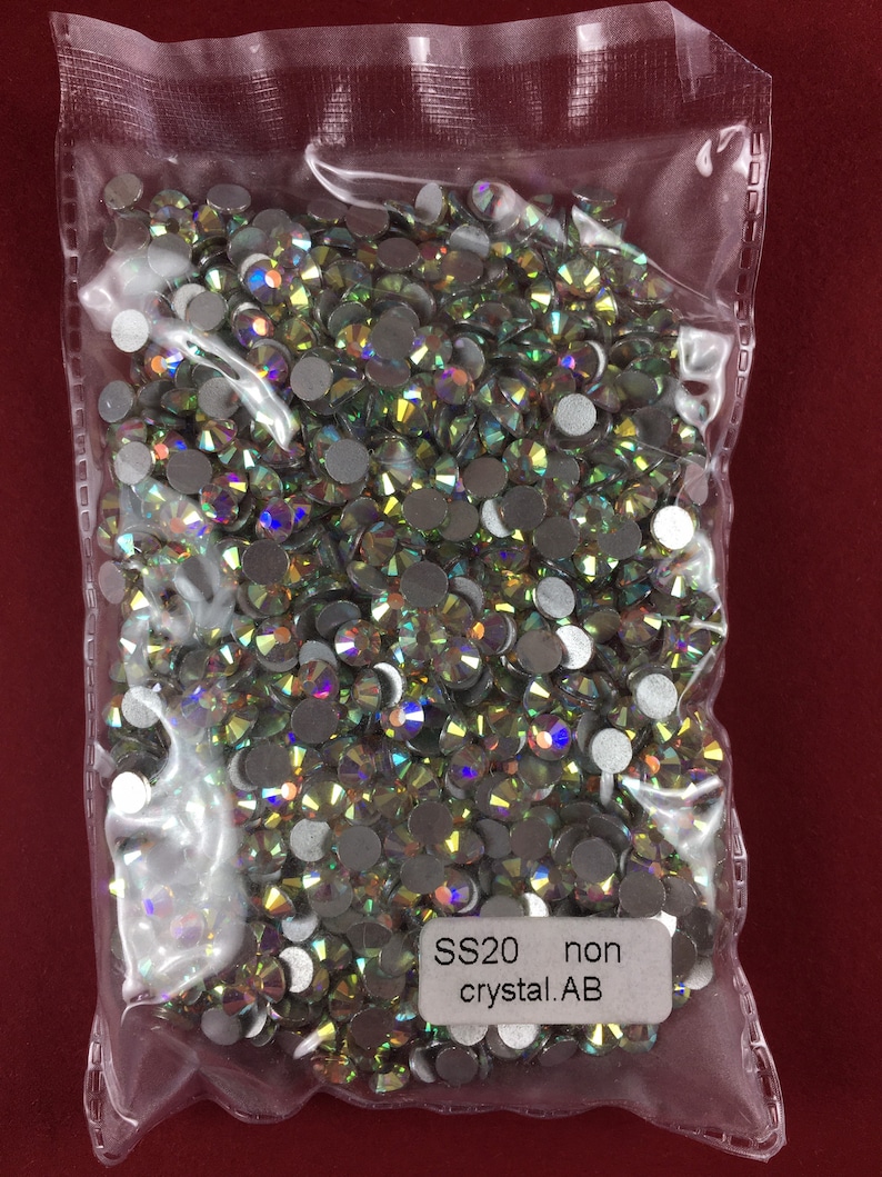Glass Premium Rhinestones, Non-hot Fix Rhinestones, Ab Color ...