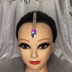 Dance hairpiece, rhinestone hairpiece, crystal hairpiece, dance hair accessory, crystal hairband, ballroom hairpiece, dance hair jewelry
