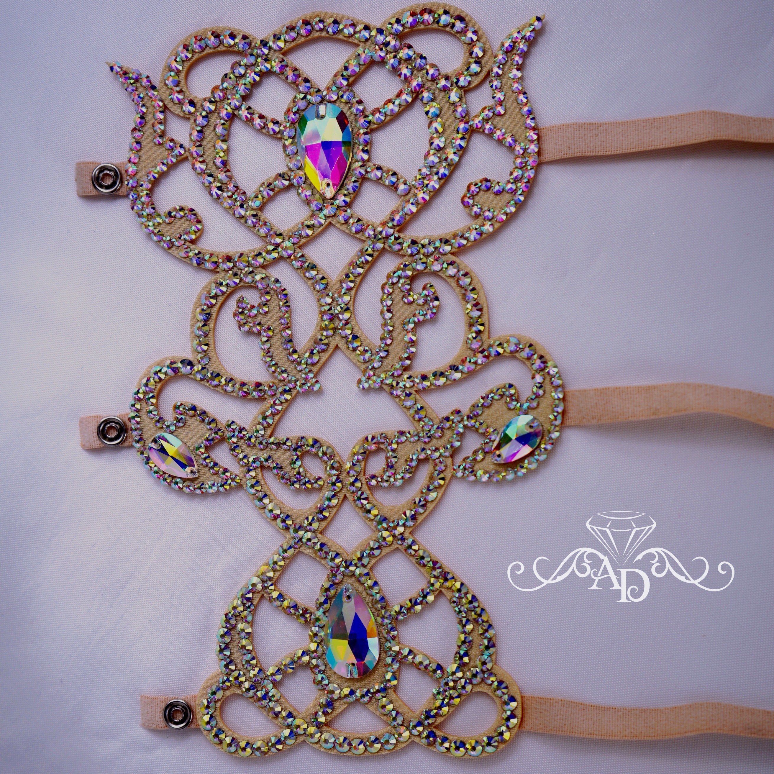 Hayaww 2 PCS Bracciali per La Danza del Ventre, Belly Dance Braccialetti Polsini da Polso Gioielli di Danza del Ventre Accessorio per Costume da Ballerino per Danza del Ventre per Spettacolo (Rosso