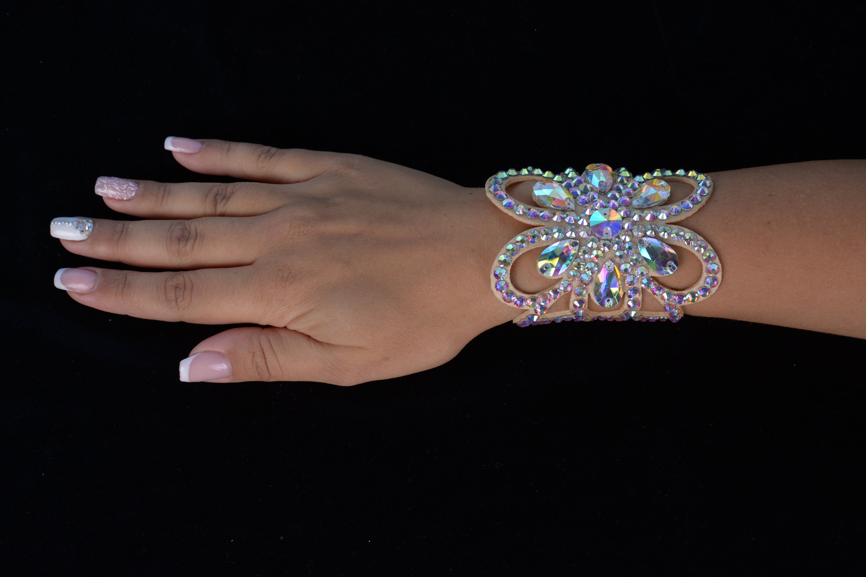 Flower Hand Bracelet by Amalia Design Ballroom Bracelet Etsy