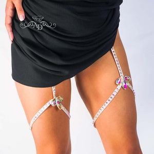 Leg chain jewelry, thigh chain garter, diamond body jewlery, thigh garter jewelry, crystal thigh chain, thigh chain jewelry, leg jewelry
