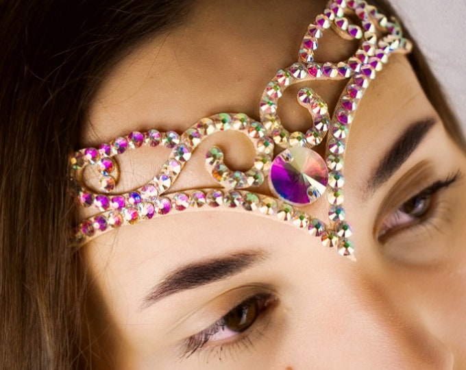Hairpiece Jewerly by Amalia Design, Rhinestone Hairpiece, Dance