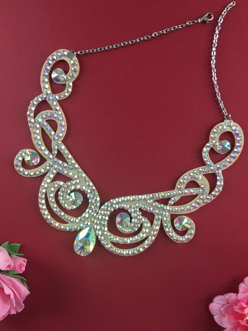 Dance necklace by Amalia Design ballroom dance jewelry Etsy