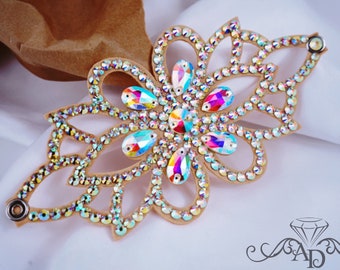 Rhinestone hand bracelet, latin dance jewelry, ballroom dance jewelry, ballroom dance bracelet, ballroom hand jewelry