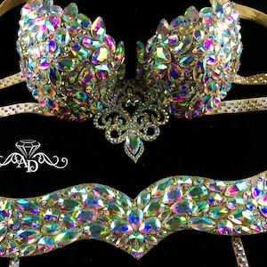 Bellydance bra and belt, belly dance outfit, dance dress, oriental costume, raks sharki costume, diamond bellydance set, belly dance costume