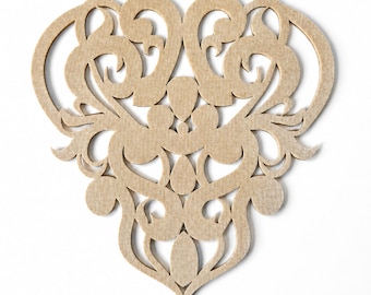 Felt Appliques Set 4 pcs, Dance Costume Elements, Bellydance Embellishments (4 pcs)