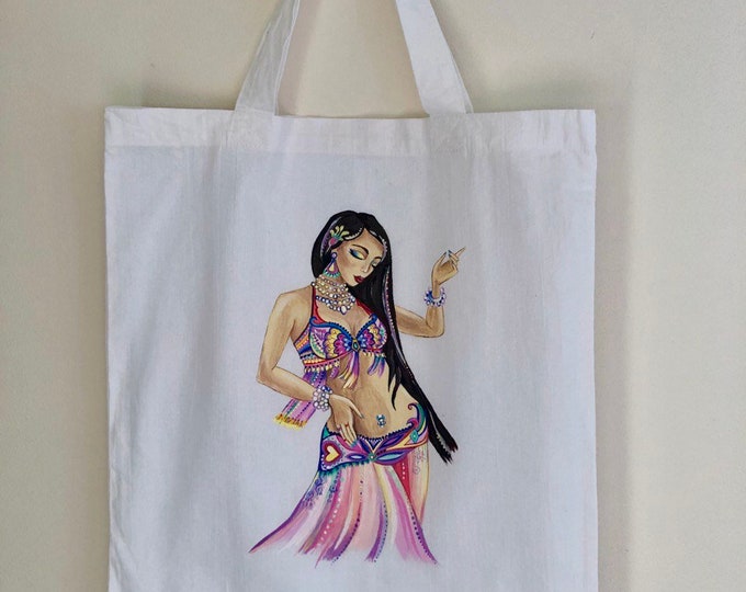 Hand drawn dance bag, competition dance bags, dance bag personalized, small dance bag, ballet dance bag, best dance competition bag, shopper