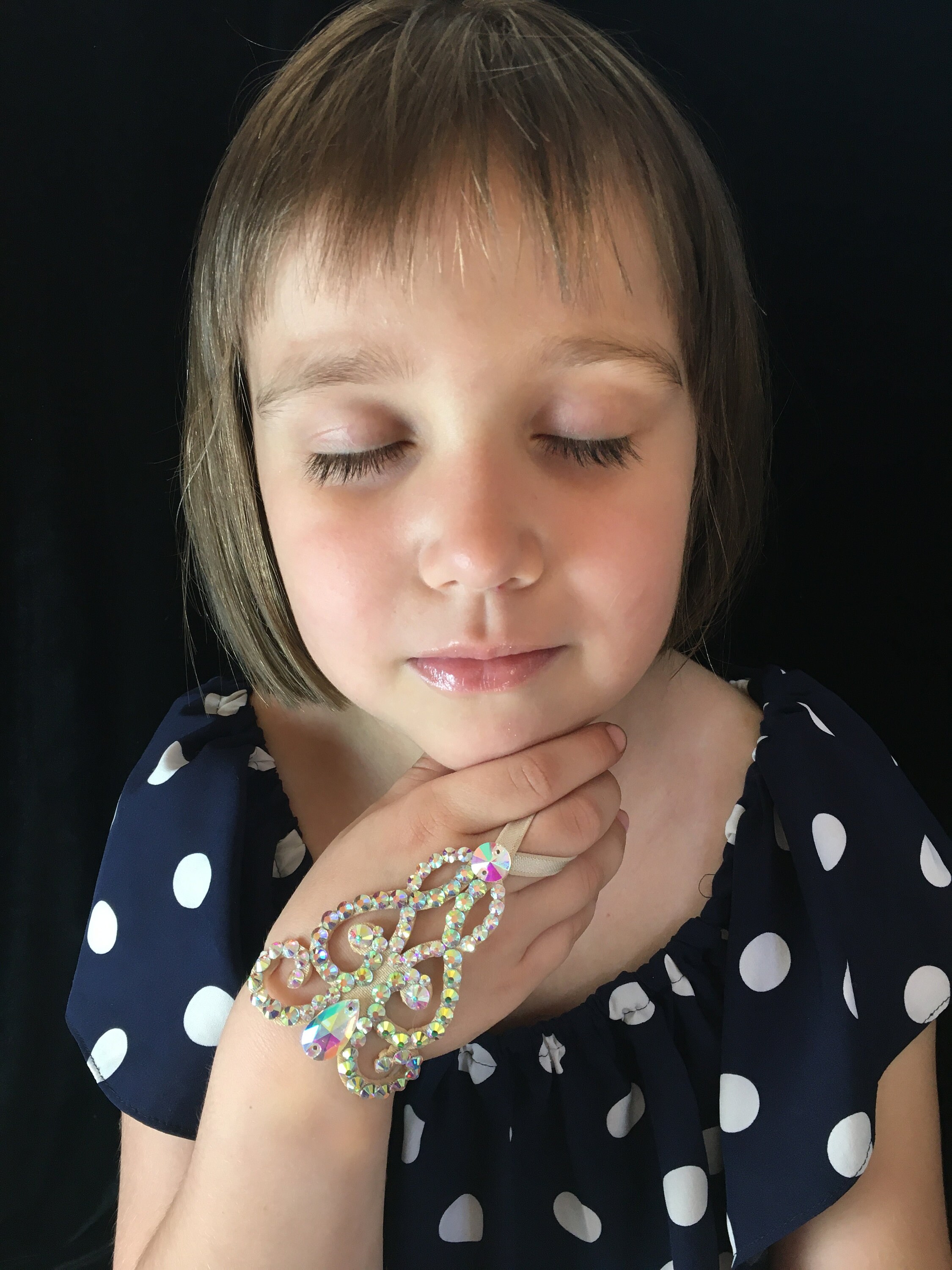 Girls hand bracelet by Amalia Design children's hand Etsy