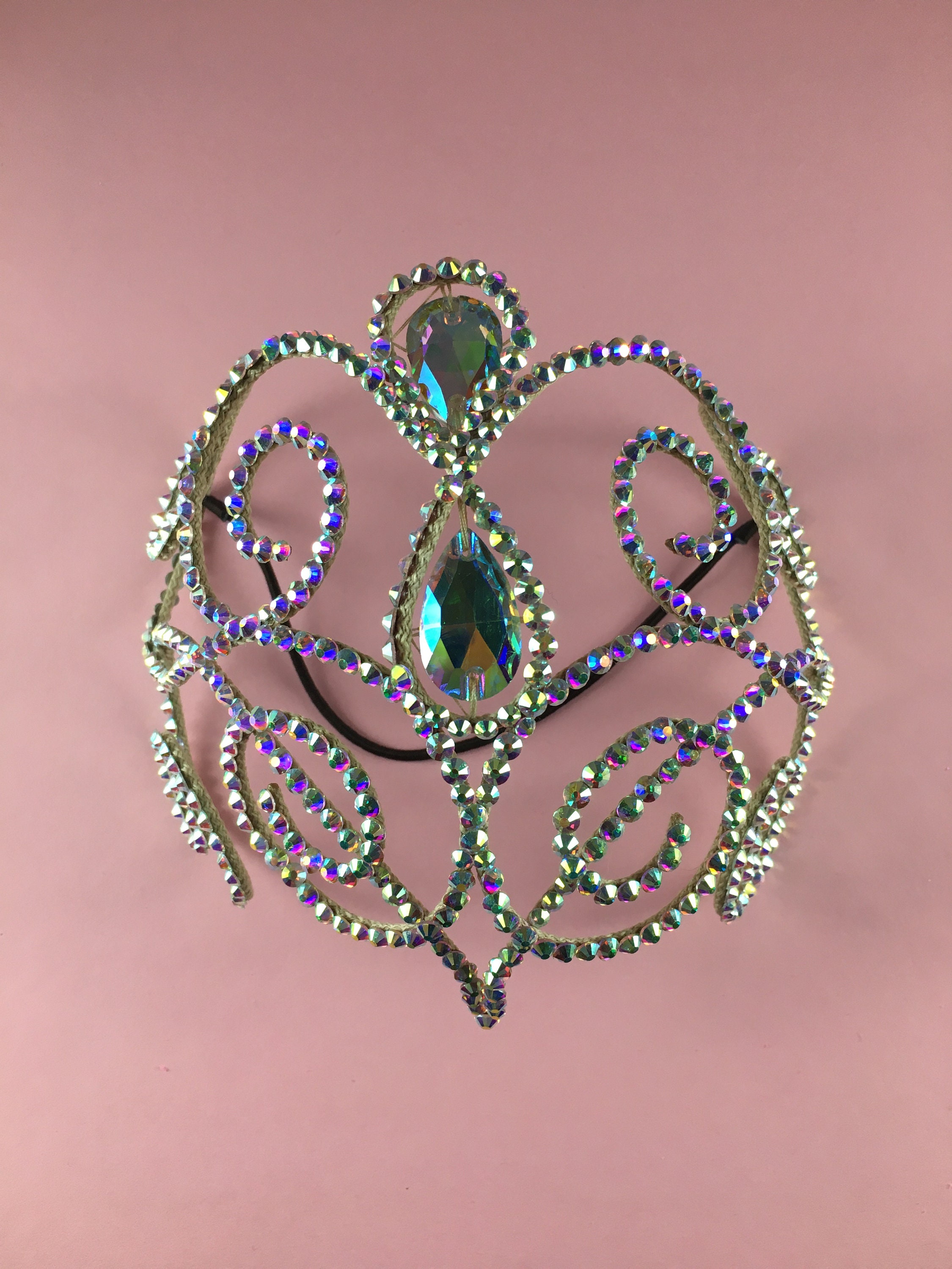 Rhinestone Dance Hair Piece by Amaliadesign Bellydance Etsy