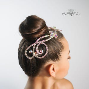 Dance hair piece, ballroom hair piece, dance headpiece, ballroom headpiece, dance hair accessory, ballroom hairpiece, ballroom jewellery