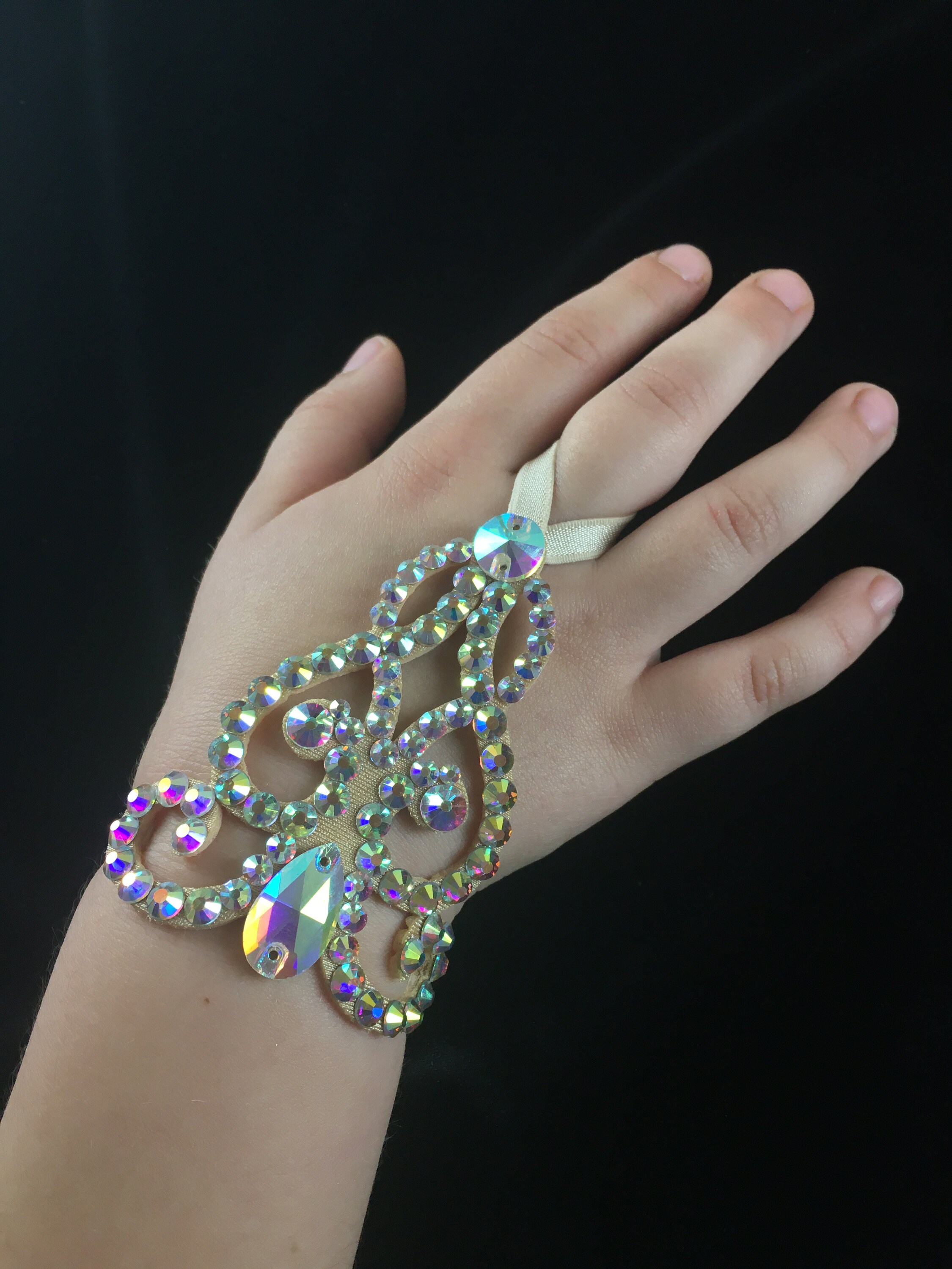 Girls hand bracelet by Amalia Design children's hand Etsy