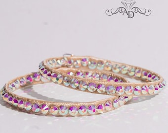 Dance hoop earrings, lightweight hoop earrings, ballroom dance earrings, rhinestone hoop earrings, ballroom dance jewelry, crystal earrings
