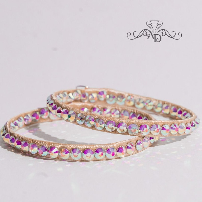 Dance hoop earrings, lightweight hoop earrings, ballroom dance earrings, rhinestone hoop earrings, ballroom dance jewelry, crystal earrings image 2