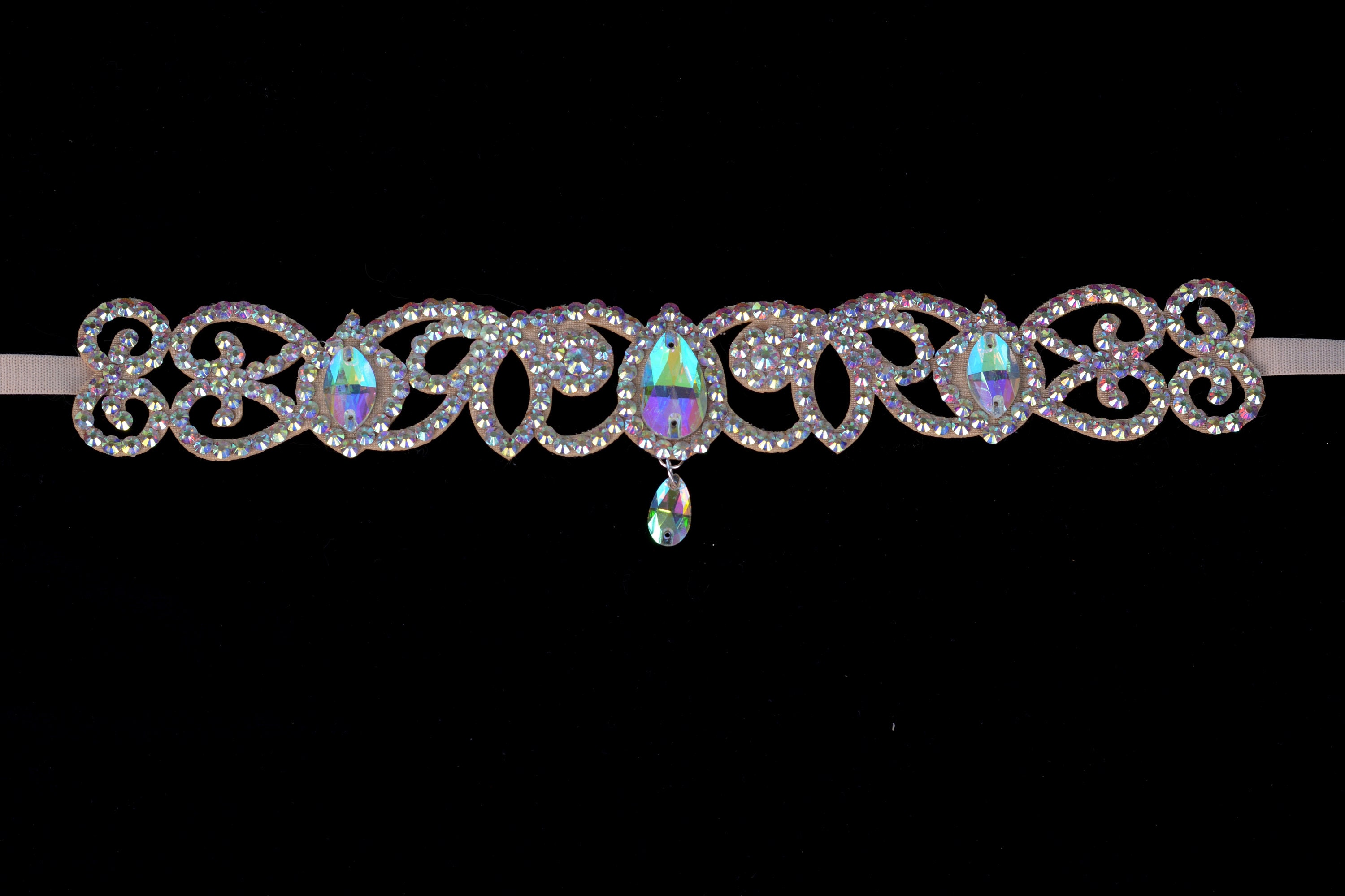Fascia per capelli Mardi Gras, fascia per capelli annodata Mardi Gras