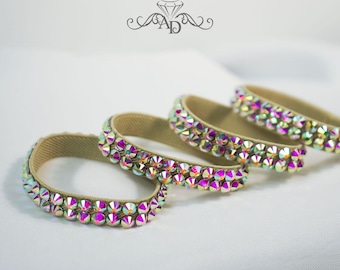 Elastic dance bracelets, latin ballroom accessories, rhinestone dance bracelet, rhinestone bracelet ballroom, rhinestone bangle bracelet