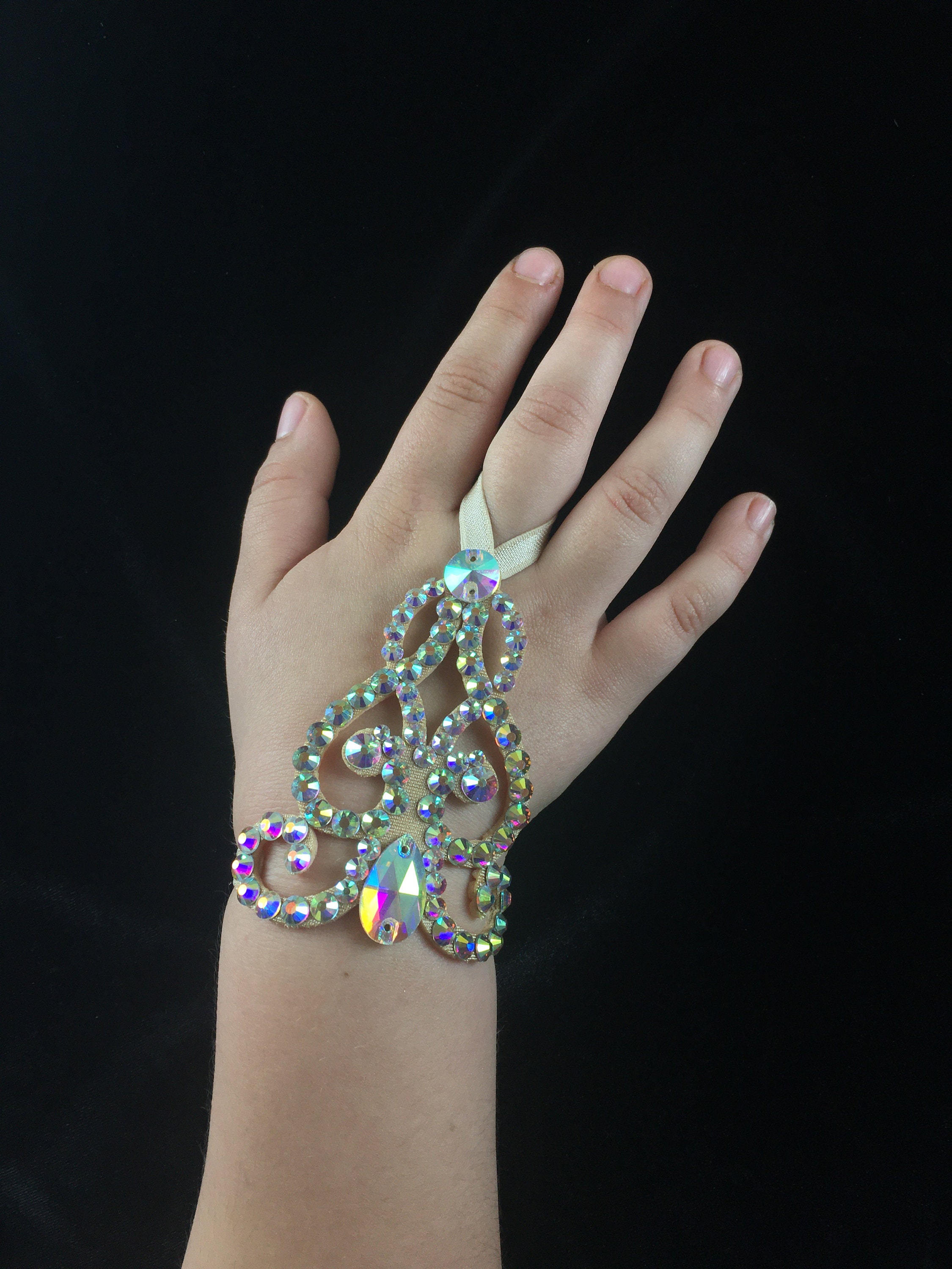 Girls hand bracelet by Amalia Design children's hand Etsy