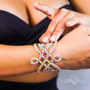 Pulseras de baile de salón, accesorios de baile de salón, accesorios de baile de salón latino, joyas de baile latino, joyas de baile de salón