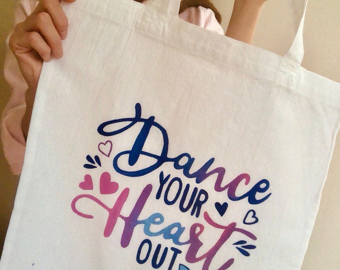 Hand drawn dance bag, competition dance bags, dance bag personalized, small dance bag, ballet dance bag, best dance competition bag, shopper