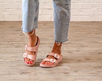 white birkenstocks style