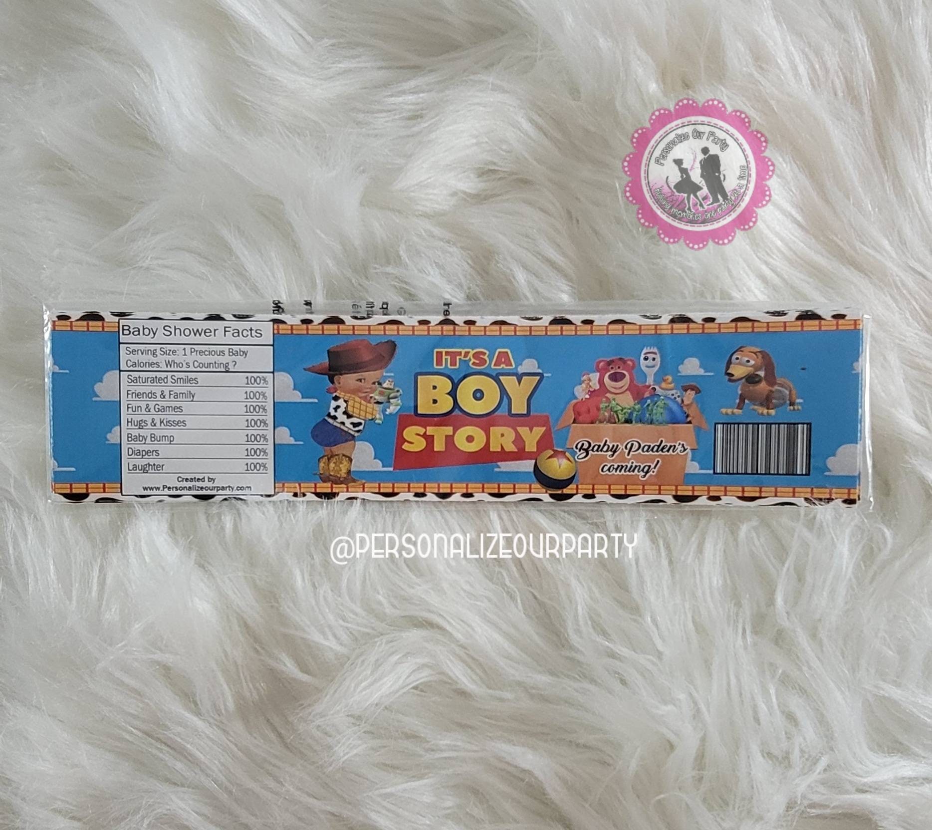 It's a boy story water bottle labels-boy story party favors-boy storyb –  Personalize Our Party