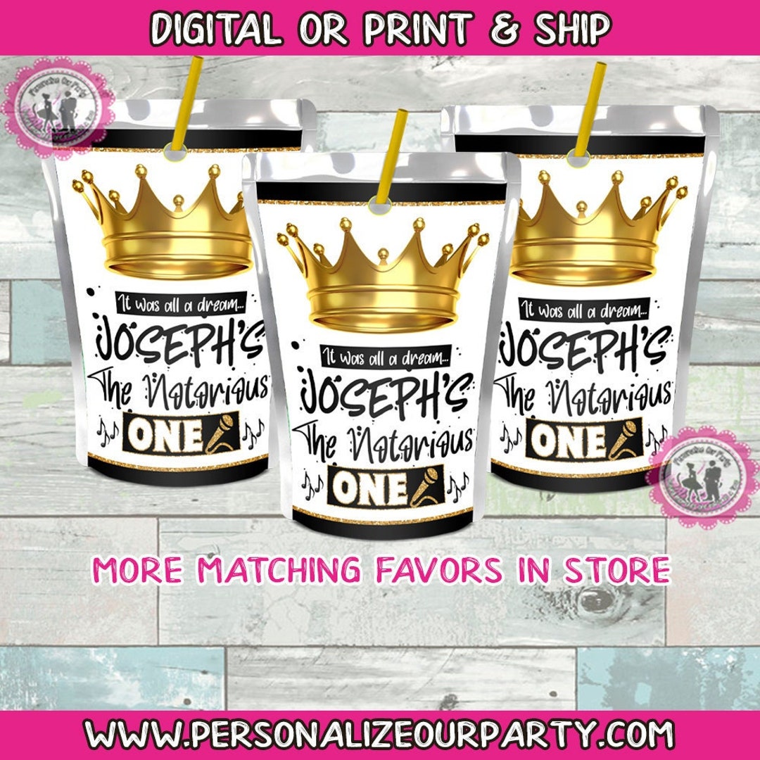 The Notorious One Juice Pouchjuice Pouch Stickersdigitalprintthe
