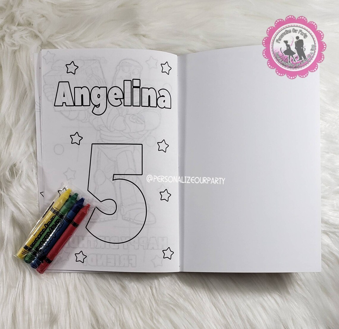 Personalized Toy story 4 coloring bookcoloring book party Etsy