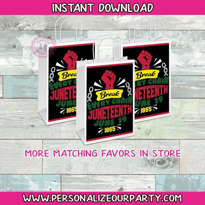 INSTANT DOWNLOAD Party Favor Bag Labelsblack Etsy