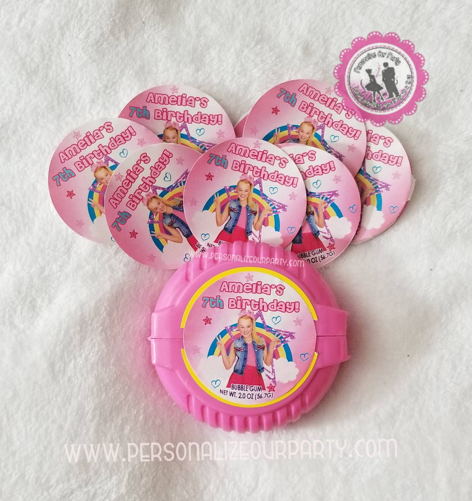 Jojo Siwa Inspired Bubble Tape Gum Etsy