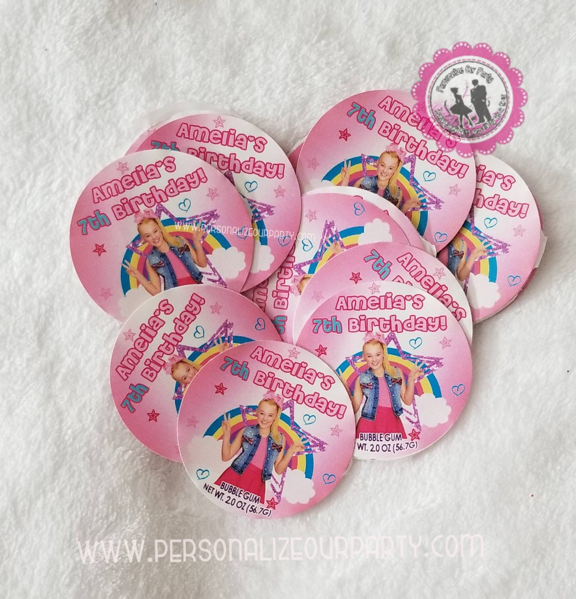 Jojo Siwa Inspired Bubble Tape Gum Etsy