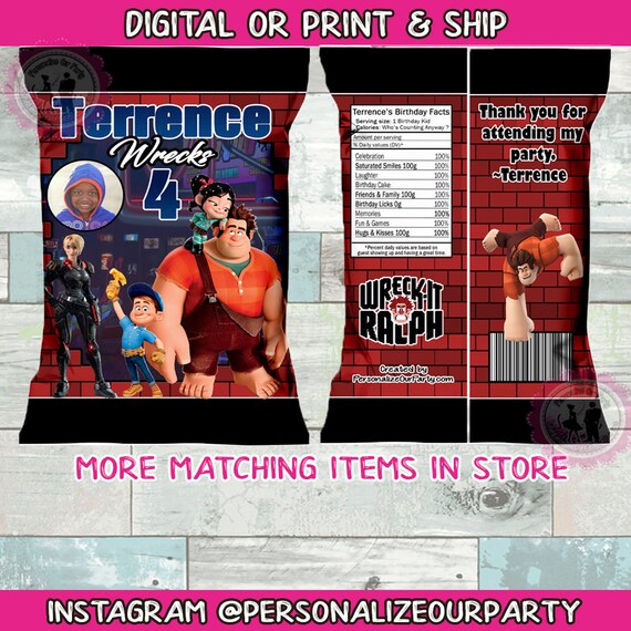 Wreck it shop ralph bag