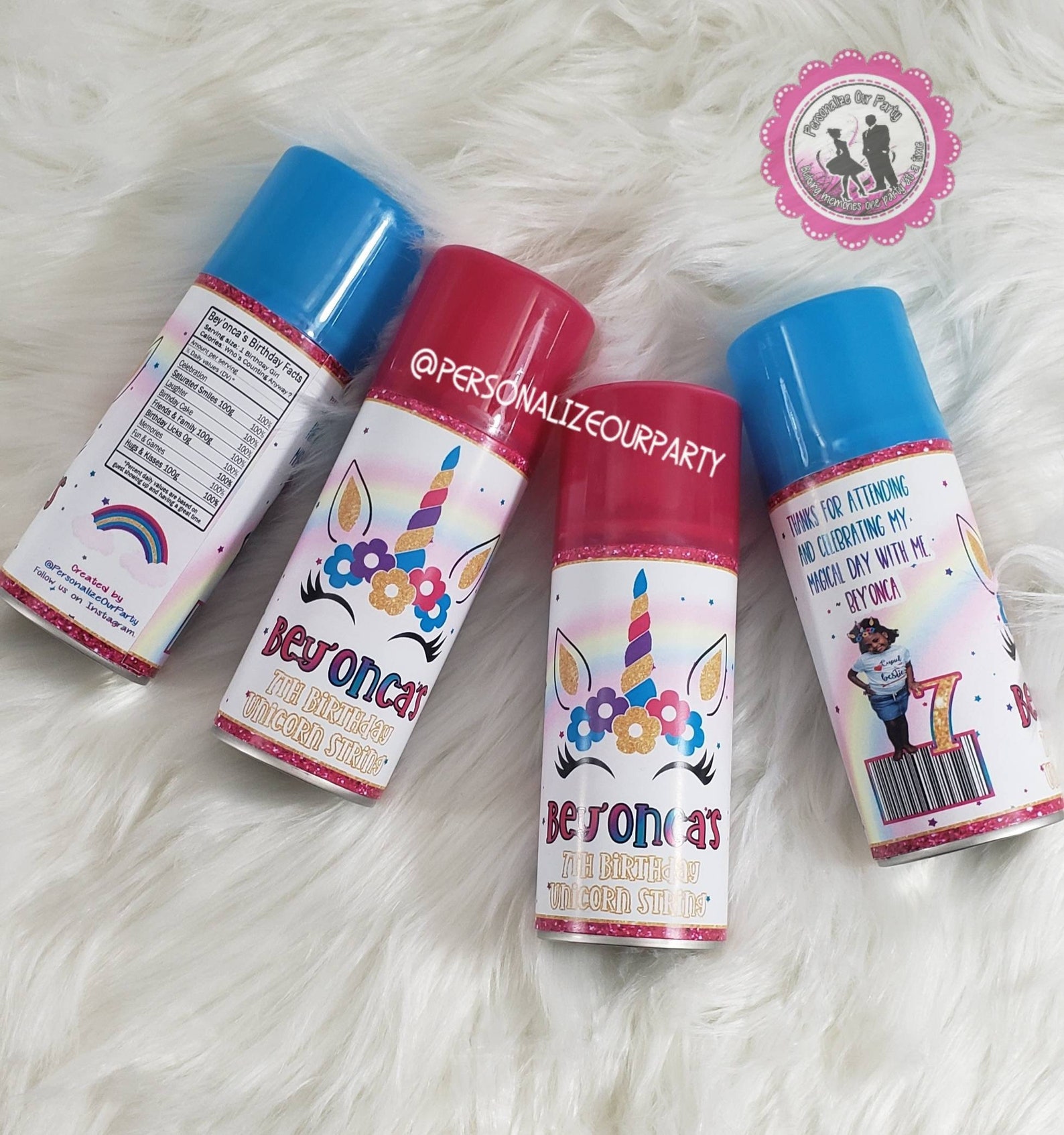 Rainbow Unicorn Silly Spray Favorsunicorn Goofy Spray Party Etsy