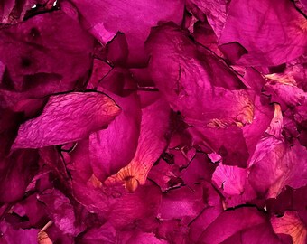 Rose Petals - 1 oz Japanese Beach Rose (Rosa rugosa) Organic Dried Flowers