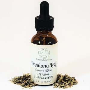 DAMIANA LEAF Herbal Supplement / 1:4 Dried Leaf Liquid Extract