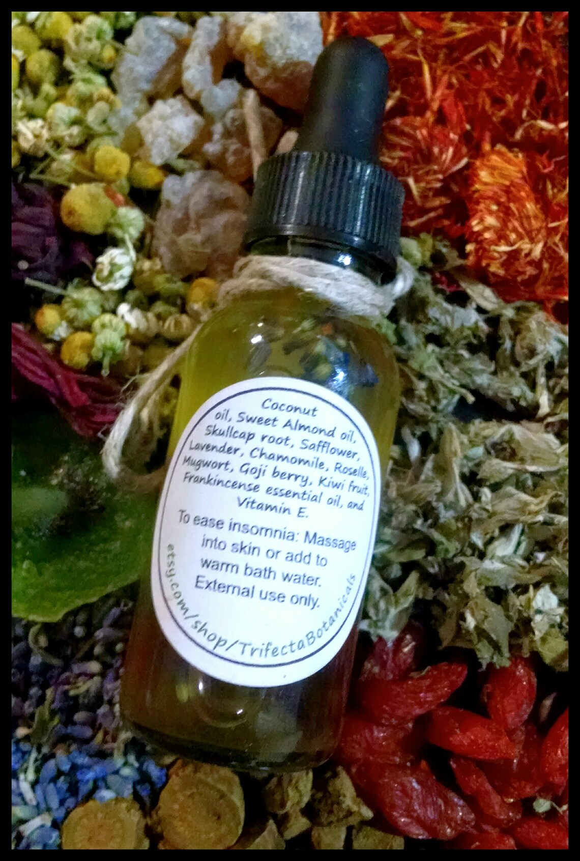 Insomnia Oil Organic Herbal Sleep Oil Natural Sedatives Etsy