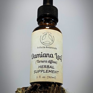 DAMIANA LEAF Herbal Supplement / 1:4 Dried Leaf Liquid Extract