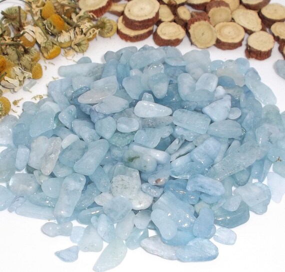 LABRADORITE Mini Gemstone Chips Candles Orgonite Wicca Chakra Roller Crystals 