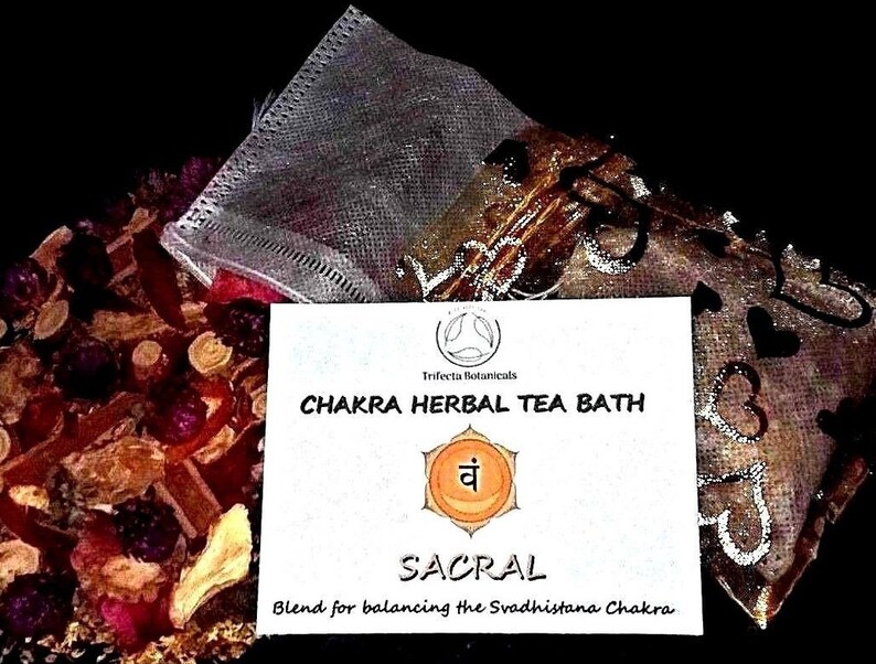 Chakra Herbal Tea Bath COMPLETE SET Balancing All 7 Etsy Singapore