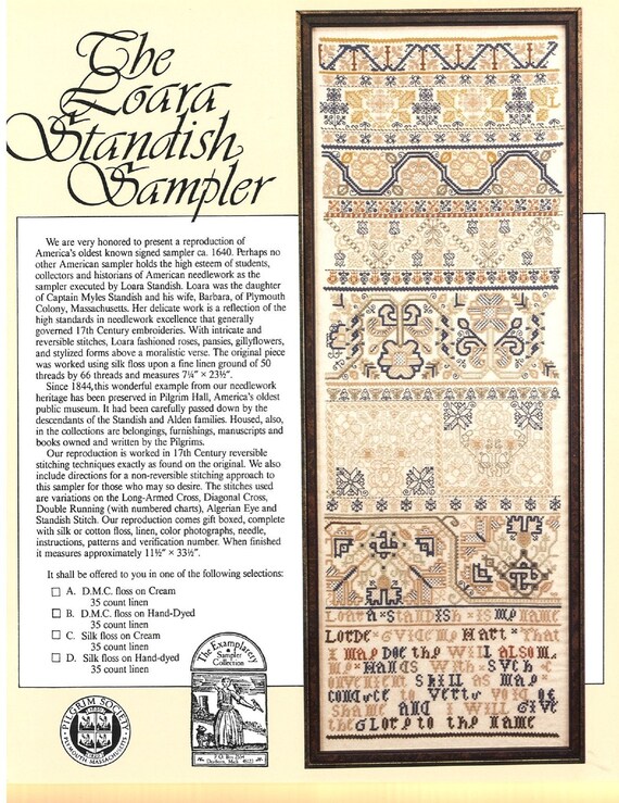 Loara Standish Sampler Chart