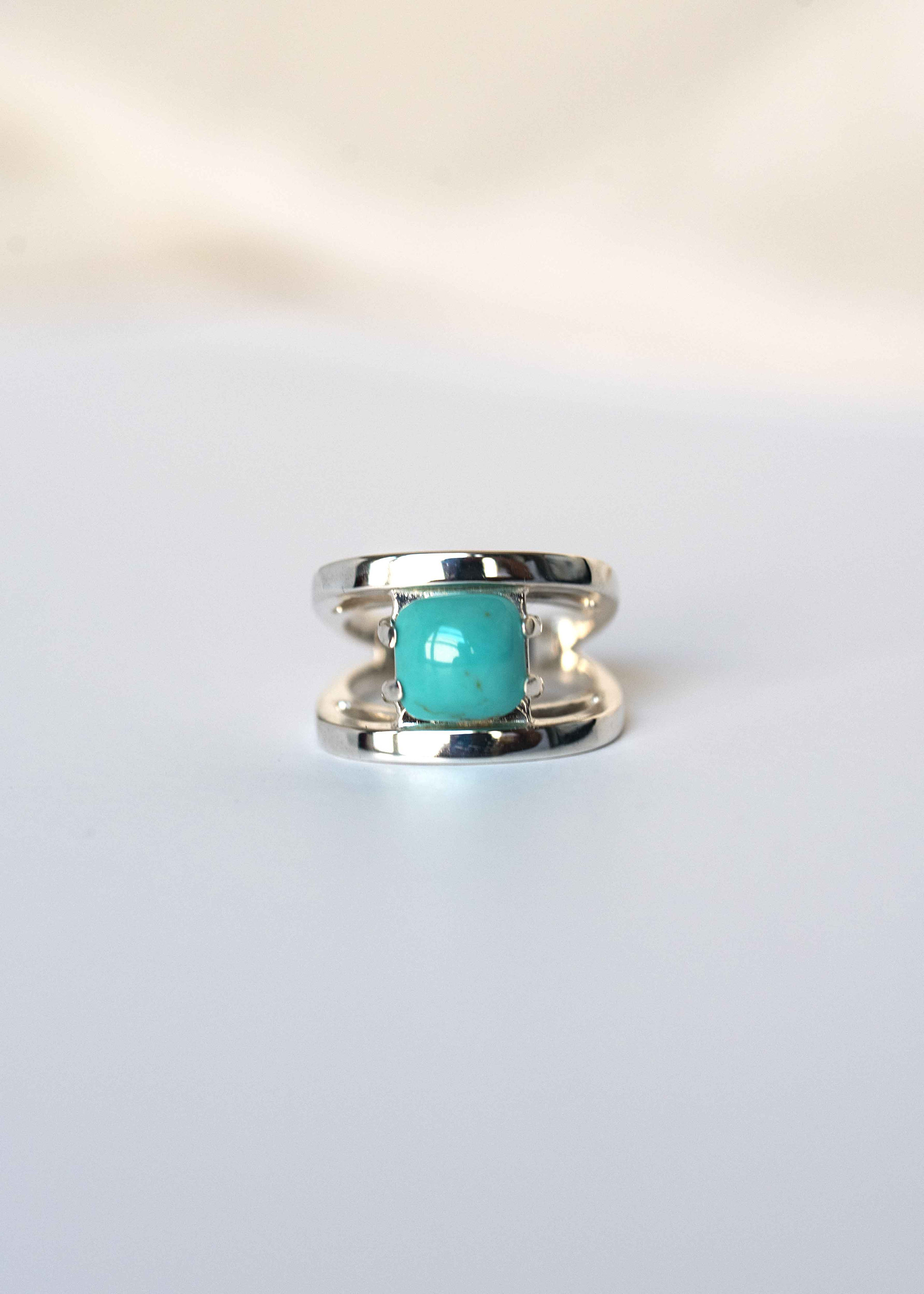 Turquoise Geometric Statement Ring, Unique Modern Handmade Jewelry for ...