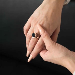 Unique Geometric Ring in Sterling Silver 925, Modern Statement Bold Contemporary Ring for Women, Birthday Anniversary Gift for Mom Wife