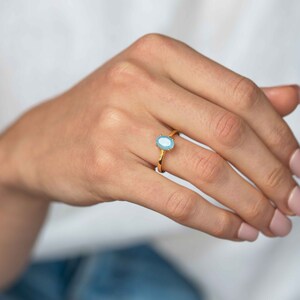 Aquamarine Ring Gold, Gold plated aquamarine ring, Raw Aquamarine Ring, March Birthstone, march birthday gifts for women, Rings for Women, Handmade jewelry gifts for her, Aquamarine Birthstone Rings, gift for mom, gift for best friend, gift for her
