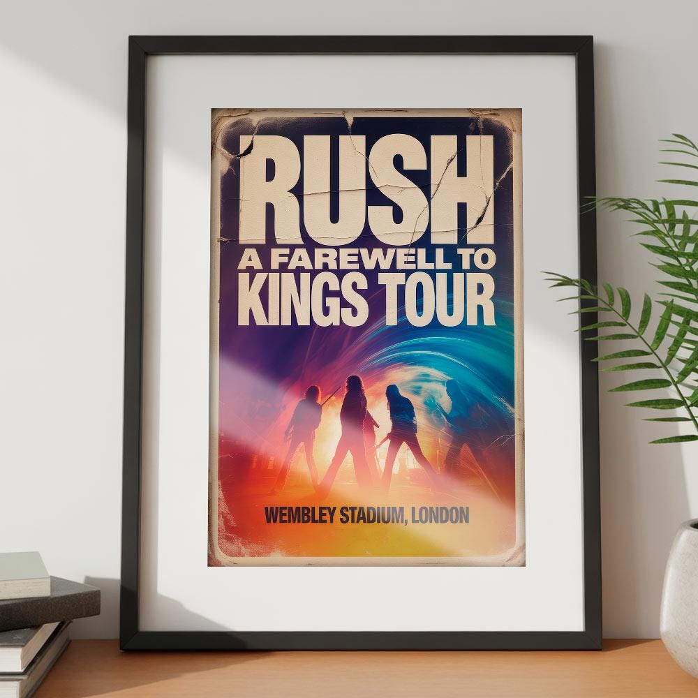 Rush Concert Poster - Etsy UK