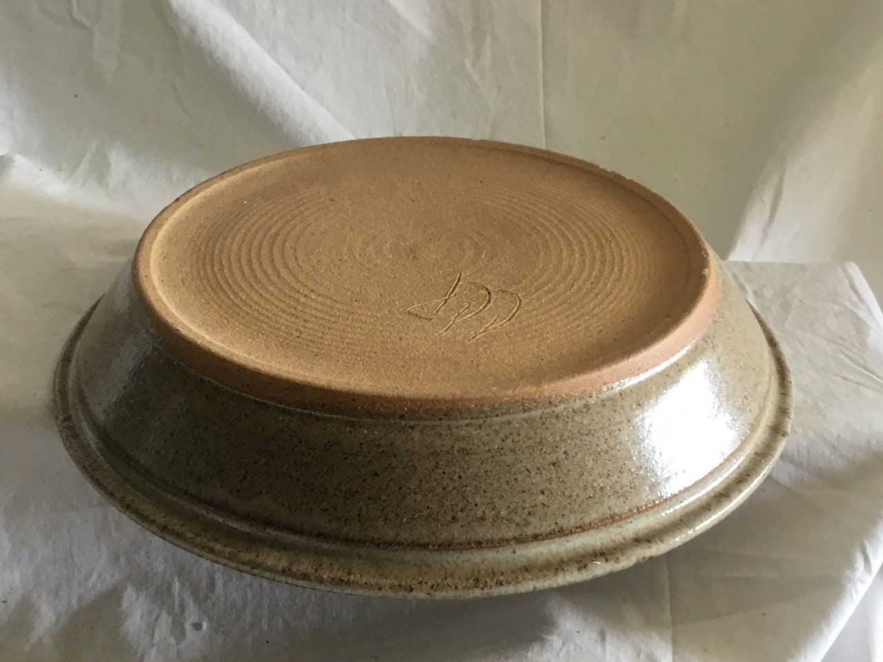 Stoneware Pie Plate. Engraved with title GRANDMA. Etsy