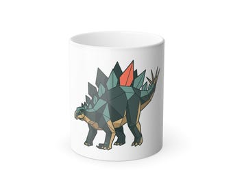 Geometrisk Stegosaurus Färgmorfmugg | 33 cl