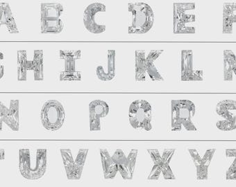 Diamantalfabetet 7 mm - Labbodlade diamanter
