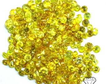 Fancy Vivid Yellow Melee Diamonds